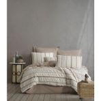 Zebra Casa Moena Çift Kişilik Pamuklu Nevresim Takımı Bej - 240 x 260 cm
