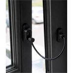 Zebra Çelik Halatlı Kablolu Pvc Pencere Emniyet Çocuk Güvenlik Kilidi - Siyah