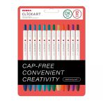 Zebra Clickart Market Pen 0.6Mm 12'Li Tükenmez Kalem Seti Dark Colours 12Czdk