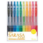 Zebra jel Ballpoint Pen Sarasa Clip 0.7 10 Colors JJB15 – 10 yakl.