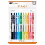 Zebra Jel Tükenmez Kalem Sarasa Klip 0.5mm 10 Renk Seti N JJ15-10C-N