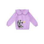 Zebra Kız Bebek Lila Sweatshirt