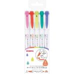 Zebra Mildliner Keçeli Kalem Seti 5'li Renkli Uçlar ile Yumuşak Yazım Deneyimi