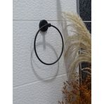 Zebra Oval Havluluk Yapışkanlı Siyah