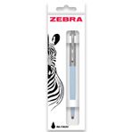 Zebra Pen 901 Retractable Ballpoint Pen - Medium Point 1.0mm Nib - Black Ink - Pastel Light Blue Barrel