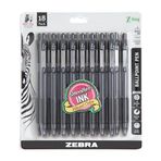 Zebra Pen Z-Grip Retractable Ballpoint Pen, Medium Point, 1.0mm, Black Ink, 18-Count