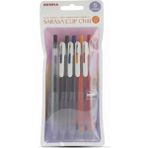 Zebra Sarasa Clip Chill 5 Renk 0.5 mm Jel Mürekkepli Roller Kalem Seti - 1 Adet - Çok Renkli