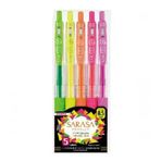 Zebra Sarasa Neon 5 Renk 0.5 mm Jel Mürekkepli Roller Kalem