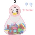 Zebra Stili Bebek Banyo Oyuncakları Sevimli Ördek Kurbağa Ağ Fileli Oyuncak Saklama Torbası Güçlü Emme Kupaları Banyo Oyunu Torbası Banyo Düzenleyici Su Oyuncakları Çocuklar Için (Yurt Dışından) - Renkli