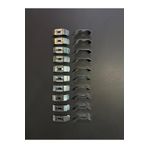 Zebra & Stor Perde 4.5 cm Metal Portray 20 Adet, Metalik Gri