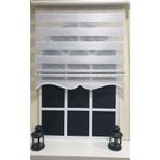 Zebra Stor Perde Siyah Çizgli Etek Dilimli STB851 V 01