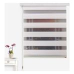 Zebraevim 230 x 200 cm Ekru Trend Pliseli Etek Dilimli Zebra Perde