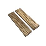 Zebrano, 1 çift plaka, 125 x 30 x 6 mm, değerli ahşap, kalem, lutheri, müzik aletleri, çatal bıçak takımı, ahşap sap, heykel, takı (1)