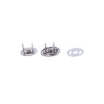 Zedhobi 1.8 Mm 4 Takım Gümüş Renk Geçmeli Bükme Mıknatıslı Örgü Çanta 1. Kalite Çıtçıt