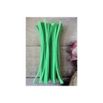 Zedhobi 10 Adet Z40 Açık Neon Yeşil Şönil 30 cm Tüylü Peluş Tel Çiçek Yapımına Okul Öncesi Anaokuluna Uygun