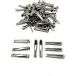 Zedhobi 100 Adet 5.5 cm Gümüş Renk Metal Pens Toka Timsah Toka Kadın Toka