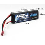 Zeee Power 3s, 11.1 Volt, 3500 Mah, 70C, T-Deans Fişli, Li-Po Pil Grubu