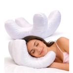 Zeelux Güzellik Uyku Yastığı - Kırışıklık Önleyici Ergonomik Yüz Yastığı, İpek Kılıflı, Pamuk Astarlı ve Yumuşak Elyaf Dolgu, Yan ve Sırt Yatanlar için Yüz ve Boyun Desteği