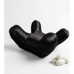 Zeelux Güzellik Yastığı – %100 Ipek Kumaşlı, Pamuk Iç Astarlı Beauty Sleep Pillow, Kırışıklık Önleyici Ergonomik Yüz ve Boyun Destek Yastığı | Sırt Üstü ve Yan Yatanlar Için - 45 x 42 x 10 cm - Siyah