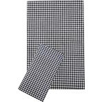Zefir Desen Sofra Bezi Masa Örtüsü 170 x 170 Cm Siyah