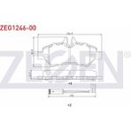 ZEGEN-ZEG1246-00 - Fren Balata Arka Fıslı Mercedes Sprınter 3,5t (906) 316 Cdı 2006-2009/ 313 Cdı 2006-2009/ 315 Cdı 2006-2009/ Vw Crafter 30-35 2.5 Tdı 2006-2016/ Crafter 30-35 2.0 Tdı 2006-2016/ - Siyah
