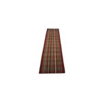 Zehra Abla Halı El Dokuma Benzersiz Ekoseli Sivas Perde Yün Yolluk Kilim 6391 Çok Renkli-75 x 300
