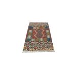 Zehra Abla Halı El Dokuma Benzersiz Ince Yağcıbedir Yörük Yün Kilim Çok Renkli-120 x 185