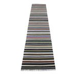 Zehra Abla Halı El Dokuma Otantik Bukleli Pamuklu Devasa Boyut Yörük Yolluk Kilim 5525 Renkli-90 x 384