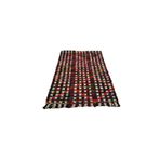 Zehra Abla Halı El Dokuma Otantik Ekoseli Ponponlu Tülü Yün Kilim 6270 Çok Renkli-150 x 230