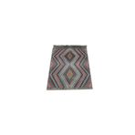 Zehra Abla Halı El Dokuma Renkli Çumra Yörük Pamuklu Yün Kilim 6384 Çok Renkli-90 x 120