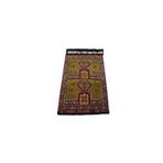 Zehra Abla Halı El Dokuması Geometrik Otantik Karapınar Yörük Yün Cecim Kilim 5833 Çok Renkli-85 x 150