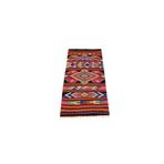 Zehra Abla Halı El Dokuması Otantik Barak Antalya Yörük Yün Kilim 6370 Çok Renkli-80 x 160