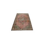 Zehra Abla Halı Vintage El Dokuma Dekoratif Modern Göbekli 4m2 Yün Halı 5821 Turuncu-150 x 250