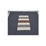 Zehra Abla Halı Yeni El Dokuma Benzersiz Tiftik Saf Yün Siirt Battaniyesi Kilim 1518