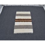 Zehra Abla Halı Yeni El Dokuma Benzersiz Tiftik Saf Yün Siirt Battaniyesi Kilim