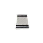 Zehra Abla Halı Yeni El Dokuma Hakiki Tiftik Yün Siirt Battaniyesi Kilim 5787 Beyaz-80 x 125