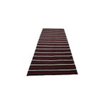 Zehra Abla Halı Yeni El Dokuma İnce Çubuklu Yağcıbedir Balıkesir Yün Kilim 6295 Çok Renkli-150 x 350