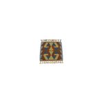 Zehra Abla Halı Yeni El Dokuma Kare Köşe Sandalye Minderi Pınarbaşı Kayseri Yün Kilim 5977 Çok Renkli-40 x 40