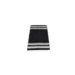 Zehra Abla Halı Yeni El Dokuma Nadir Tiftik Yün Siirt Battaniyesi Kilim 5775 Siyah-80 x 125