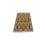 Zehra Abla Halı Yeni El Dokuma Otantik Ender Balıkesir Yörük Yün Kilim 6404 Çok Renkli-120 x 170