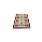 Zehra Abla Halı Yeni El Dokuma Özel Tasarım Modern Tarz Geometrik Yün Kilim Renkli-120 x 180