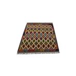 Zehra Abla Halı Yeni El Dokuma Rengarenk Cerit Yörükleri Meşhed İran Yün Kilim 5381 Renkli-150 x 190