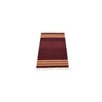 Zehra Abla Halı Yeni El Dokuma Şaheser Farklı Tek Renk Balıkesir Yün Kilim 5353 Bordo-80 x 125