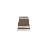 Zehra Abla Halı Yeni El Dokuma Tiftik Nadir Yün Siirt Battaniyesi Kilim 5784 Bej-80 x 125