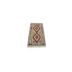 Zehra Abla Halı Yeni El Dokuma Ultra Güzellikte Iki Göbekli Yahyalı Yün Kilim Çok Renkli-75 x 160