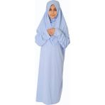 Zehranaz Namaz Elbisesi Bebe Mavisi Çocuk Fermuarsız Namaz Elbisesi 2 - 9 - 12 Yaş