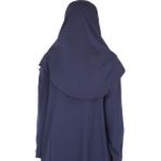 Zehranaz Namaz Elbisesi Koyu Lacivert Fermuarlı Namaz Elbisesi3 - 2XL - 3XL
