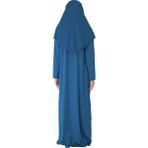 Zehranaz Namaz Elbisesi Koyu Petrol Mavi Fermuarlı Namaz Elbisesi2 - L - XL