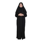 Zehranaz Namaz Elbisesi Siyah Fermuarlı Namaz Elbisesi Siyah