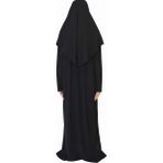 Zehranaz Namaz Elbisesi Siyah Fermuarlı Namaz Elbisesi3 - 001 Siyah - 2XL - 3XL